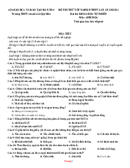 TOP 5 đề thi thử tốt nghiệp THPT (có đáp án) môn sinh học