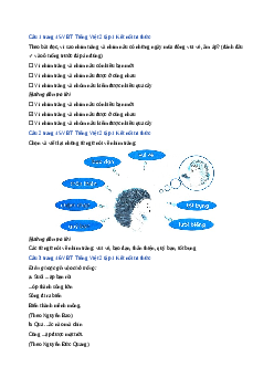 Giải VBT môn Tiếng việt 2 - Bài 20: Nhím nâu kết bạn | Kết nối tri thức