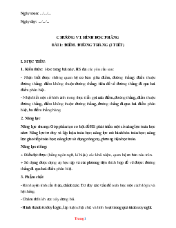 Giáo án hình 6 Cánh diều kỳ 2 theo công văn 5512