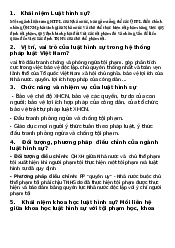 Đề cương môn Luật Hình Sự | Trường Đại học Luật, Đại học Quốc gia Hà Nội