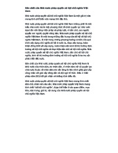 Nội dung căn bản về Nhà nước pháp quyền XHCN Việt Nam