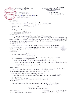 Đề minh họa tuyển sinh lớp 10 môn Toán năm 2024 – 2025 sở GD&ĐT Hà Nội