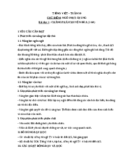 Giáo án Tiếng Việt lớp 4 Tuần 30 | Cánh Diều