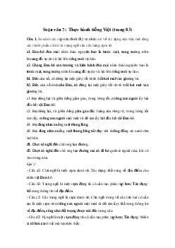 Thực hành tiếng Việt trang 83 | Soạn văn 7 Chân trời sáng tạo