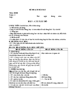 Giáo án buổi chiều môn Tiếng Việt 2 sách Kết nối tri thức với cuộc sống (Cả năm) | Tuần 4