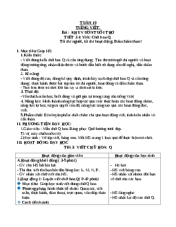 Giáo án Tiếng Việt 2 sách Chân trời sáng tạo Học kì 2 | Tuần 19 tiết 3,4