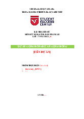 Kế Hoạch và Báo Cáo Dự Án Nhóm DACĐ - Môn Kỹ Năng Công Dân | Đại học Văn Lang