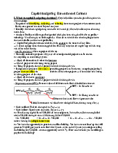 Final Exam Notes on Capital Budgeting & Investment Analysis | Môn Fundamentals of Financial Management - Trường Đại học Quốc tế, Đại học Quốc gia Thành phố Hồ Chí Minh