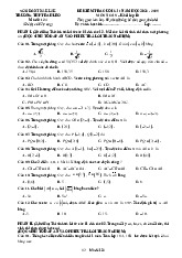 Đề cuối kì 1 Toán 10 năm 2024 – 2025 trường THPT Ea H’Leo – Đắk Lắk