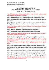 Câu hỏi ôn tập triết 2023 - Triết học Mác Lênin | Trường Đại học Văn hóa Hà Nội