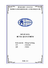 Đồ án JAVA đề tài Quản lý điểm môn Công nghệ thông tin | Trường đại học kinh doanh và công nghệ Hà Nội