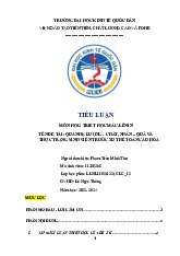 Quan hệ lượng chất, nhân quả, và thực trạng sinh viên trước xu thế toàn cầu hóa | Tiểu luận môn triết học mác lênin