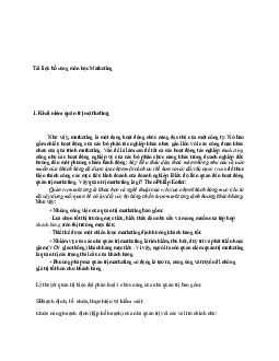 Tài liệu bổ sung môn học Marketing