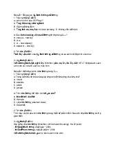 Đề thi môn Lập trình hướng đối tượng- Trường Đại học Lao động - Xã hội