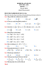 Đề Kiểm Tra Giữa Học Kỳ 1 Toán 8 Cánh Diều Có Đáp Án-Đề 1