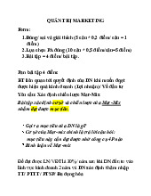 Chiến Lược Mar-Mix Và Quyết Định Doanh Nghiệp | Môn Quản trị Marketing - Học viện Chính sách và Phát triển