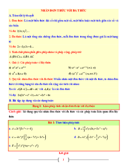 Các chuyên đề học tập môn Toán 8 phần Đại số