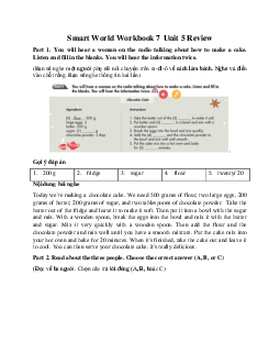 Smart World Workbook 7 Unit 5 Review