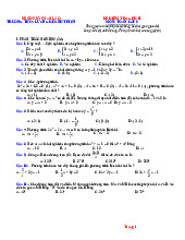 Đề Thi Giữa HK2 Toán 9 THCS Lương Khánh Thiện 2025-2026 Có Đáp Án