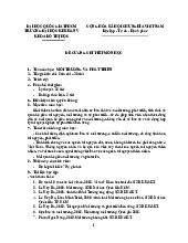 Đề cương chi tiết học phần môn môi trường và phát triển | Trường Đại học Khoa học Xã hội và Nhân văn, Đại học Quốc gia Thành phố Hồ Chí Minh
