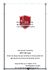 Bài tập lớn Xây dựng chiến lược Marketing Mix cho sản phẩm kem đánh răng P/S của Unilever tại thị trường Việt Nam - Nguyên lý Marketing | Trường Đại học Kinh tế, Đại học Quốc gia Hà Nội