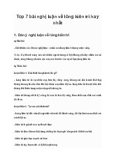 Top 7 bài nghị luận về lòng kiên trì hay nhất | Ngữ văn 9