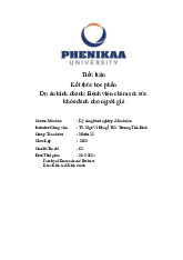 Dự án kinh doanh: Bệnh viện chăm sóc sức khỏe dành cho người già | Bài tiểu luận kết thúc học phần Kỹ năng Khởi nghiệp và lãnh đạo | Trường Đại học Phenikaa