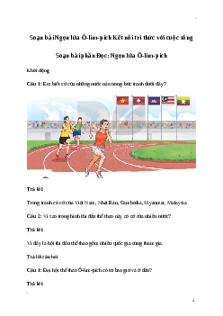 Soạn bài: Ngọn lửa Ô-lim-pích Tiếng Việt 3 | Kết nối tri thức