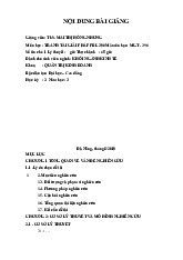 Nội dung bài giảng môn Tranh tài giải pháp  | Trường đại học kinh doanh và công nghệ Hà Nội