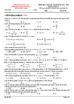 Tuyển tập 30 đề ôn tập giữa kì 1 Toán 11 – Đặng Việt Đông