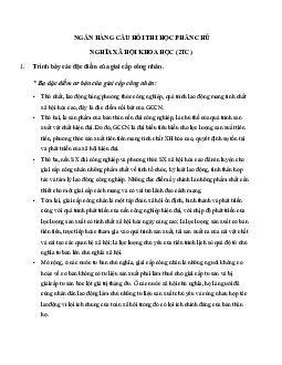 Đề cương ôn tập môn Chủ nghĩa xã hội khoa học