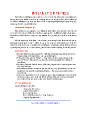 Internet Of Things tin học văn phòng | Đại học Sư phạm Hà Nội