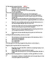 Các câu hỏi trắc nghiệm về pháp luật xã hội giai cấp | Môn Pháp luật đại cương - Đại học Quảng Nam