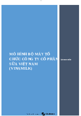 Mô hình bộ máy tổ chức Công ty Vinamilk - Tài chính doanh nghiệp | Trường Đại Học Công Đoàn