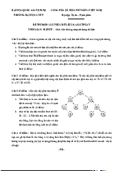 Đề thi Cấu trúc dữ liệu và giải thuật | Trường Đại học CNTT Thành Phố Hồ Chí Minh