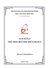 Sách bài tập môn Phát triển phần mềm hướng dịch vụ | Học viện Công Nghệ Bưu Chính Viễn Thông