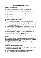 Đề cương lý thuyết - Quản trị kinh doanh | Trường Đại học Kinh tế, Đại học Huế