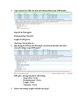 Nhập môn mạng máy tính Lab 3 - Nhập môn mạng máy tính | Trường Đại học CNTT Thành Phố Hồ Chí Minh