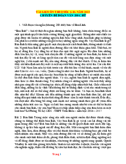 Chuyên đề đoạn văn 200 chữ ôn thi tốt nghiệp THPT giải chi tiết