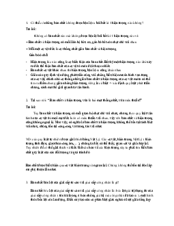 Câu hỏi ôn tập triết học