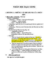 Đề cương nhân học địa cương | Trường Đại học Khoa học Xã hội và Nhân văn, Đại học quốc gia Thành phố Hồ Chí Minh