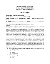 Đề cương môn English Studies- Trường Đại học bách khoa - Đại học đà nẵng.