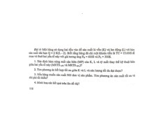 Bài tập về hàm sản xuất  với hai đầu vào biến đổi môn Quản lý chất lượng sản phẩm   | Học viện Nông nghiệp Việt Nam
