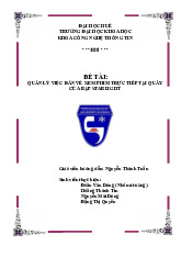 Đồ án Quản lý Bán Vé Xem Phim tại Rạp Starlight | Môn Phân tích hệ thống - Trường Đại học Khoa học, Đại học Huế