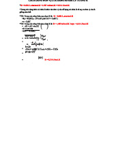 HƯỚNG DẪN SỬ DỤNG HẰNG SỐ KHÍ LÝ TƯỞNG R TRONG CÔNG THỨC