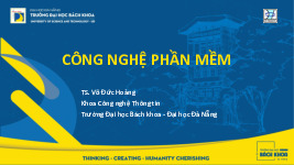 CHƯƠNG 1 Tổng quan về Công nghệ phần mềm môn Công nghệ phần mềm | Trường Đại học Bách Khoa, Đại học Đà Nẵng