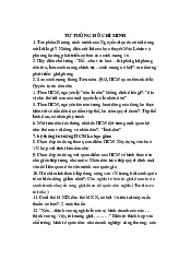 Câu hỏi ôn tập Tư tưởng Hồ Chí Minh | Trường Đại học Mở Thành phố Hồ Chí Minh