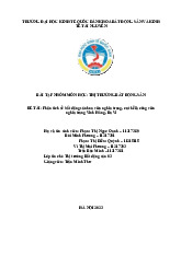 Bài tập nhóm Phân tích thị trường bất động sản Hoa viên nghĩa trang Vĩnh Hằng môn Thị trường bất động sản | Đại học Kinh tế Quốc Dân