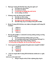 TOP 270 Câu Hỏi Trắc Nghiệm Môn Tư tưởng Hồ Chí Minh | Đại học Kinh Tế Quốc Dân