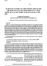 Bài phân tích tác động của môi trường kinh doanh lên năng suất của doanh nghiệp vừa và nhỏ